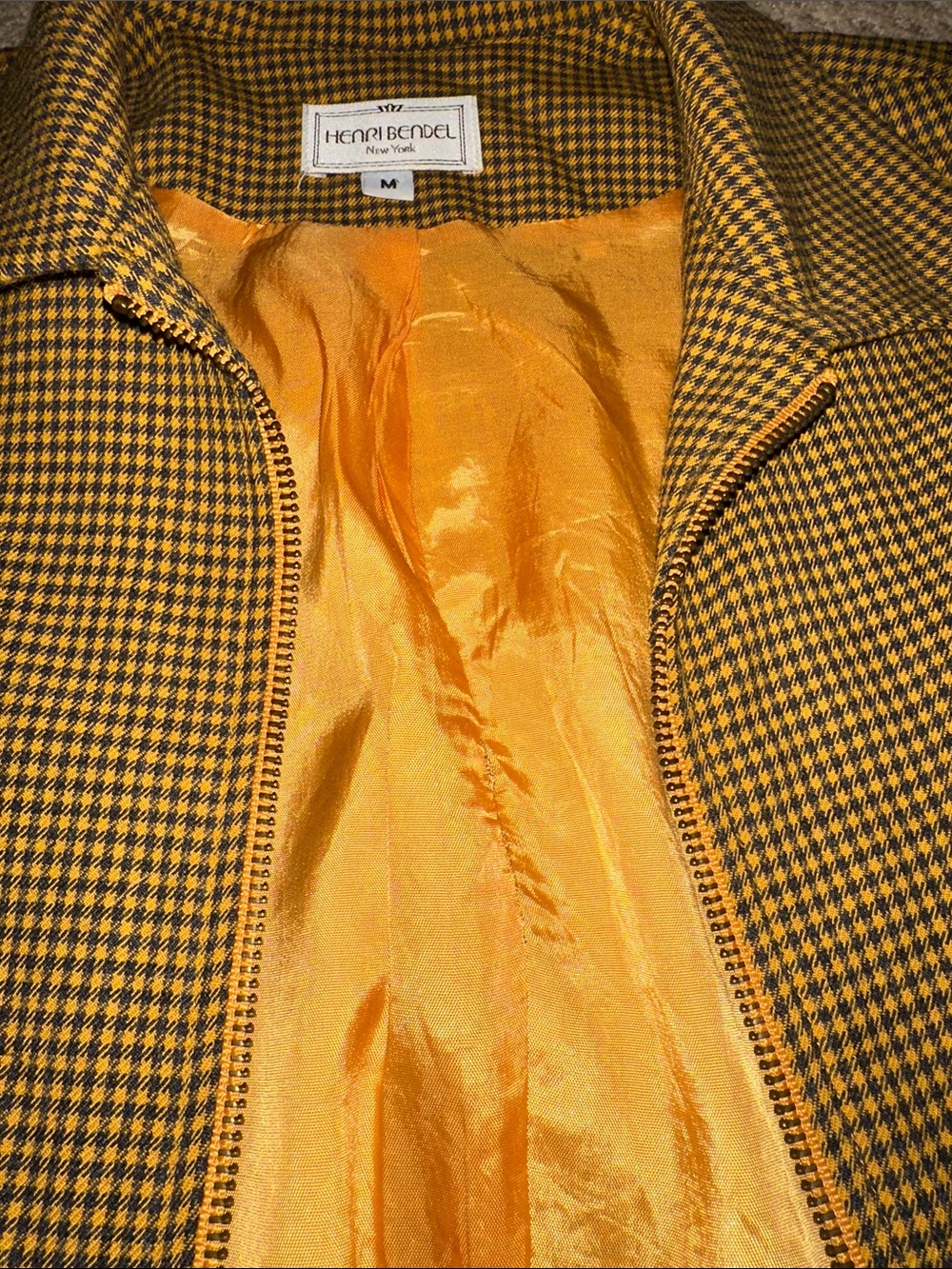 henri bendel vintage jacket (yellow and navy blue) - Picture 3 of 8